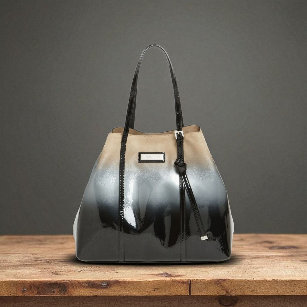Elegant Black and Tan Women's Bag